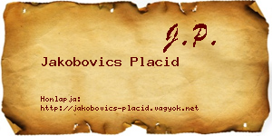 Jakobovics Placid névjegykártya